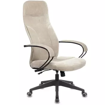 Кресло руководителя Бюрократ CH-608Fabric песочный Light-21 крестовина пластик