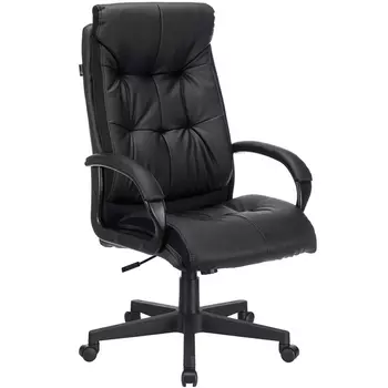 Кресло руководителя Бюрократ CH-824 черный эко.кожа крестовина пластик (Бюрократ)