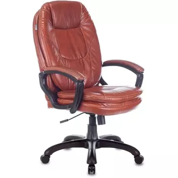 Кресло руководителя Бюрократ CH-868N коричневый Boroko-37 эко.кожа крестовина пластик