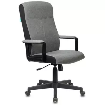 Кресло руководителя Бюрократ DOMINUS серый 10-128 крестовина пластик (Бюрократ)