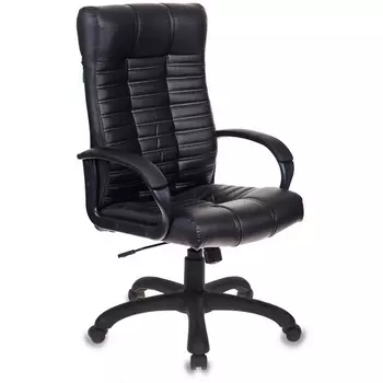 Кресло руководителя Бюрократ KB-10 черный эко.кожа крестовина пластик