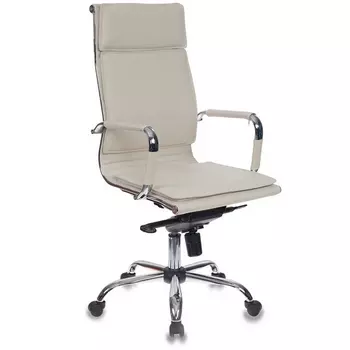Кресло руководителя CH-993MB слоновая кость эко.кожа крестовина металл хром (Бюрократ)