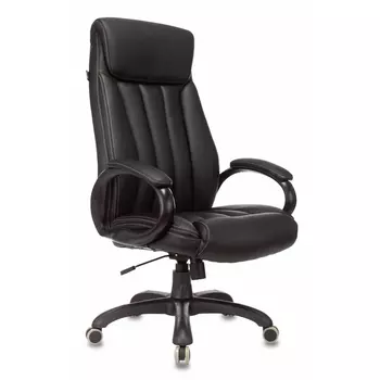 Кресло руководителя T-9922N черный эко.кожа крестовина пластик (Бюрократ)