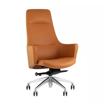 Кресло руководителя TopChairs Ferris коричневое арт.УТ000039421