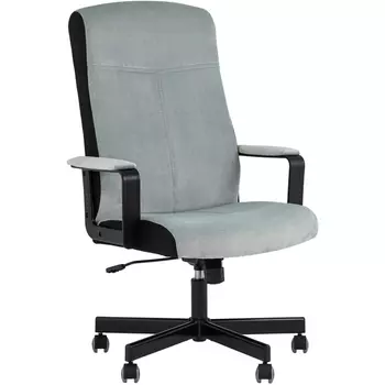 Кресло руководителя TopChairs ST-DOMINGO серо-голубой УТ000036498