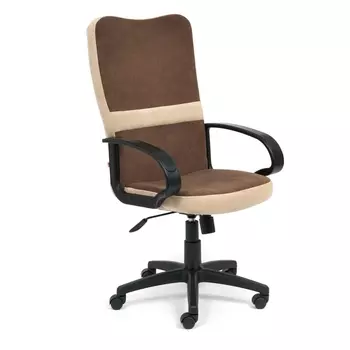 Кресло СН757 коричневый/бежевый (флок) (Tetchair)