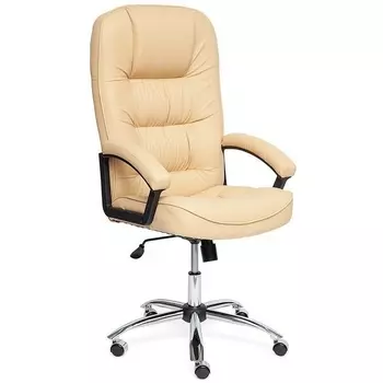 Кресло СН9944 бежевый (Хром, кож/зам) (Tetchair)