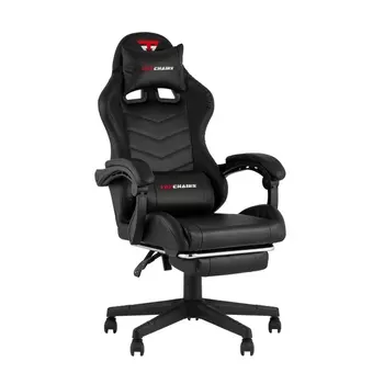 Кресло спортивное TopChairs Prophet с оттоманкой черный арт.УТ000039479