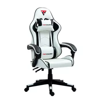 Кресло спортивное TopChairs Shadow бело-черный арт.УТ000039462