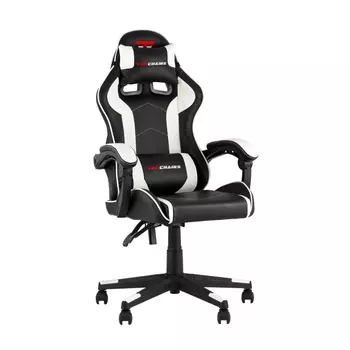 Кресло спортивное TopChairs Shadow черно-белый арт.УТ000039461