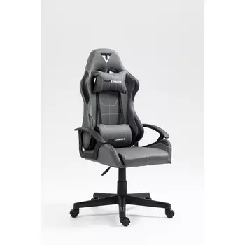 Кресло спортивное TopChairs Wyvern серо-черный арт.УТ000039485