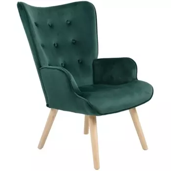 Кресло Stool Group Хью велюр темно-зеленый УТ000037080