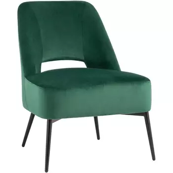 Кресло Stool Group лаунж Бостон велюр зелёный УТ000036648