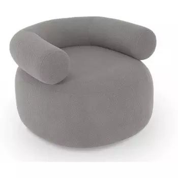 Кресло Tirella вращающееся ОГОГО (арт.833538), (Искусственный мех/Серый) ОГОГО Обстановочка!