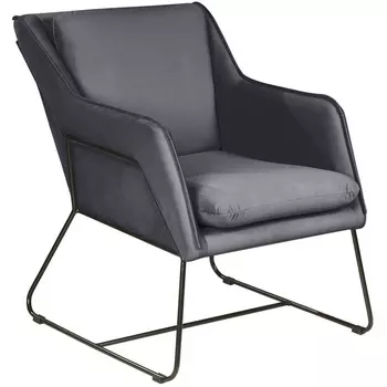 Кресло Top Concept Alex, бархат серый 27