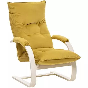 Кресло-трансформер Leset Монако (Фанера,Березовый шпон,Металл,Велюр/Желтый) арт.2500000117633