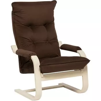 Кресло-трансформер Leset Оливер (Фанера,Березовый шпон,Металл,Велюр/Светло-коричневый) арт.2500000118586