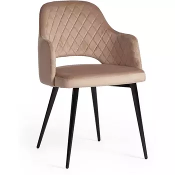 Кресло VALKYRIA (mod. 711) / 1 шт. в упаковке (Ткань,Металл /Бежевый,Черный) Tetchair