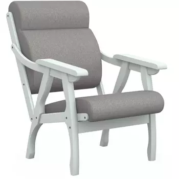 Кресло Вега 10 ткань серый, каркас снег от фабрики Mebelik