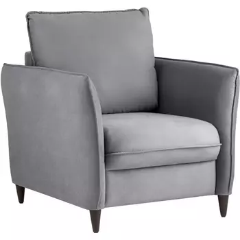 Кресло велюр серый Stool Group Говард УТ000036303