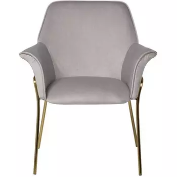 Кресло велюр светло-серый 71*58*87см Garda Decor арт.30C-1127-Z GRE