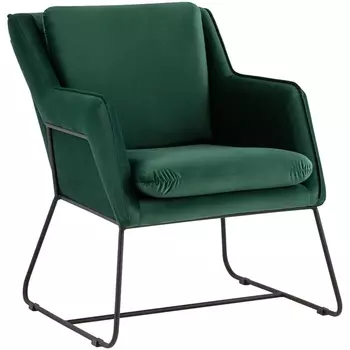 Кресло велюр зелёный Stool Group Роланд УТ000035917