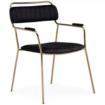 Кресло Woodville Aspen black / gold 15652