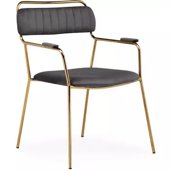 Кресло Woodville Aspen dark gray / gold 15653