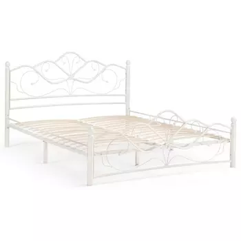 Двуспальная кровать Woodville Виктори 2 160х200 белая 402993