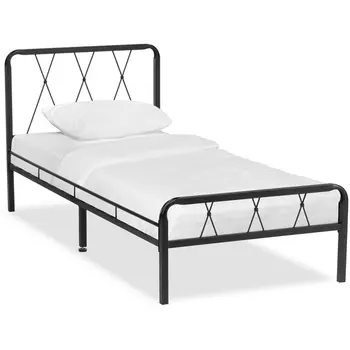 Односпальная кровать Woodville Иоханна 18 90х200 черная 511601