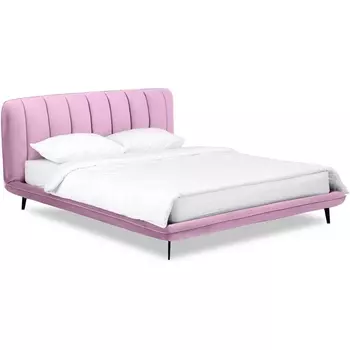 Кровать Amsterdam 1800 ОГОГО (арт.583433), (Велюр/Сиреневый) ОГОГО Обстановочка!