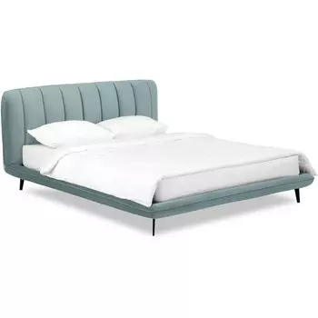 Кровать Amsterdam 1800 ОГОГО (арт.583435), (Велюр/Бирюзовый) ОГОГО Обстановочка!