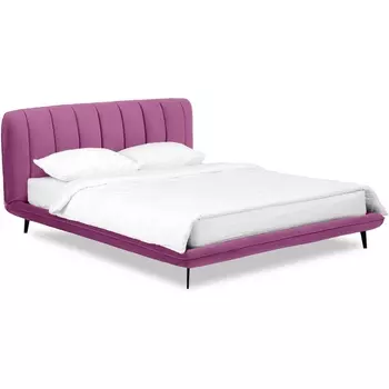 Кровать Amsterdam 1800 ОГОГО (арт.583437), (Велюр/Розовый) ОГОГО Обстановочка!