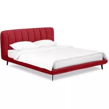 Кровать Amsterdam ОГОГО (арт.564341), (Велюр/Бордовый) ОГОГО Обстановочка!