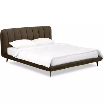 Кровать Amsterdam ОГОГО (арт.564357), (Велюр/Коричневый) ОГОГО Обстановочка!