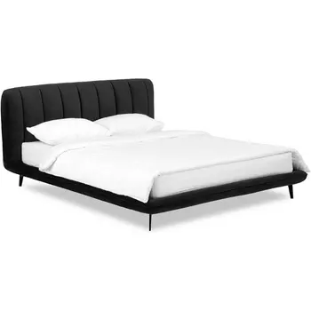 Кровать Amsterdam ОГОГО (арт.564361), (Велюр/Черный) ОГОГО Обстановочка!