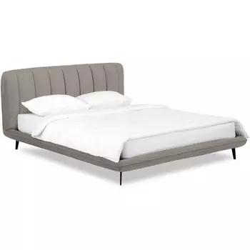 Кровать Amsterdam ОГОГО (арт.751169), (Велюр/Серо-коричневый) ОГОГО Обстановочка!