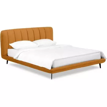 Кровать Amsterdam ОГОГО (арт.751171), (Велюр/Желтый) ОГОГО Обстановочка!