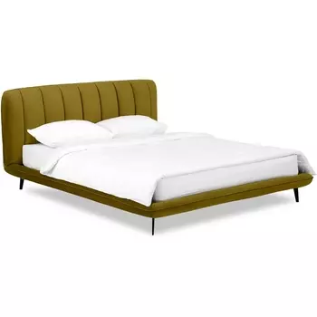 Кровать Amsterdam ОГОГО (арт.831269), (Велюр/Оливковый) ОГОГО Обстановочка!