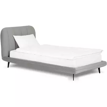 Кровать Amsterdam ОГОГО Обстановочка! (Велюр/Серый) арт.915079