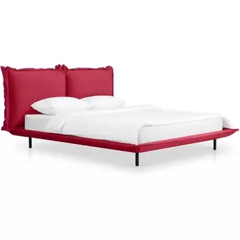 Кровать Barcelona ОГОГО (арт.649340), (Велюр,Экокожа/Красный,Розовый) ОГОГО Обстановочка!