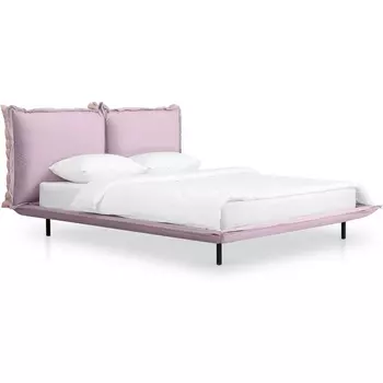 Кровать Barcelona ОГОГО (арт.649343), (Экокожа,Велюр/Сиреневый,Светло-розовый) ОГОГО Обстановочка!