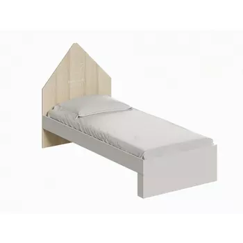 Кровать Campi light ОГОГО (арт.727116), (ЛДСП/Белый,Ясень Коимбра) ОГОГО Обстановочка!