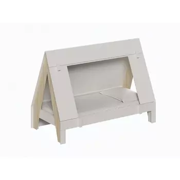 Кровать Campi ОГОГО (арт.727118), (ЛДСП/Белый,Ясень Коимбра) ОГОГО Обстановочка!