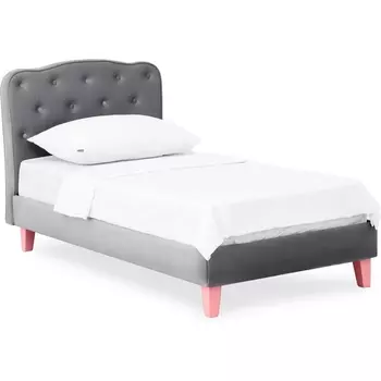 Кровать Candy ОГОГО (арт.785942), (Ткань/Серый,Розовый) ОГОГО Обстановочка!