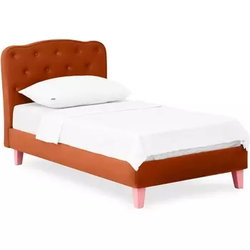 Кровать Candy ОГОГО (арт.785944), (Ткань/Оранжевый,Розовый) ОГОГО Обстановочка!