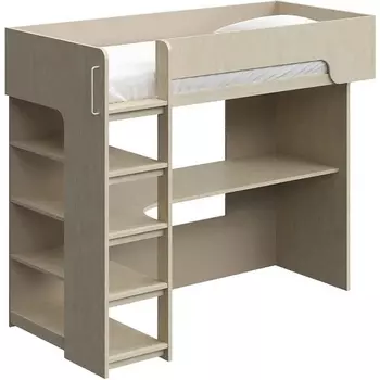 Кровать-чердак Yummy ОГОГО (арт.518270), (ЛДСП/Бежевый) ОГОГО Обстановочка!