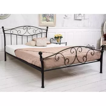 Кровать Woodville Gold 160x200 черная с золотом 1438