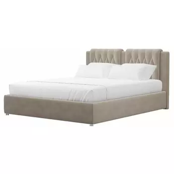 Кровать Камилла (велюр бежевый) Лига Диванов 101296