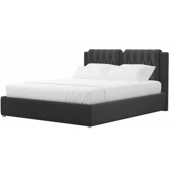 Кровать Камилла (велюр серый) Лига Диванов 101303